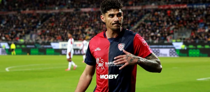 Florinel Coman, în perioada în care a fost împrumutat la Cagliari   FOTO Getty