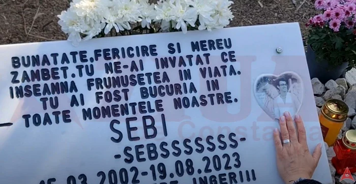 Familia lui Sebi a ridicat un monument în memoria lui / foto: captură youtube