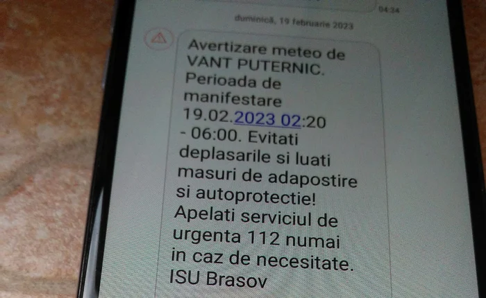 Un mesaj RO-ALERT a dus la numeroase postări pe rețelele sociale FOTO Ioan Buciumar