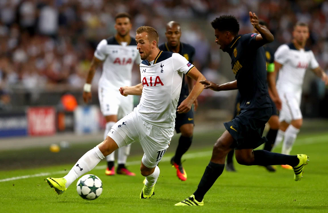 Kane n-a fost şi în Liga Campionilor la fel de prolific ca în Premier League şi Tottenham a pierdut pe Wembley în faţa francezilor de la Monaco