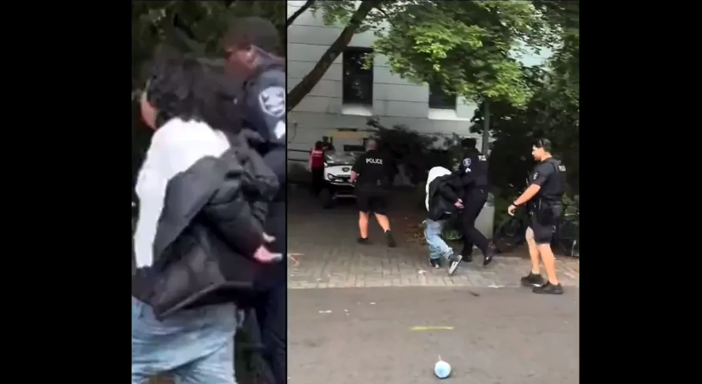 Un suspect a fost reținut. FOTO: captură video X