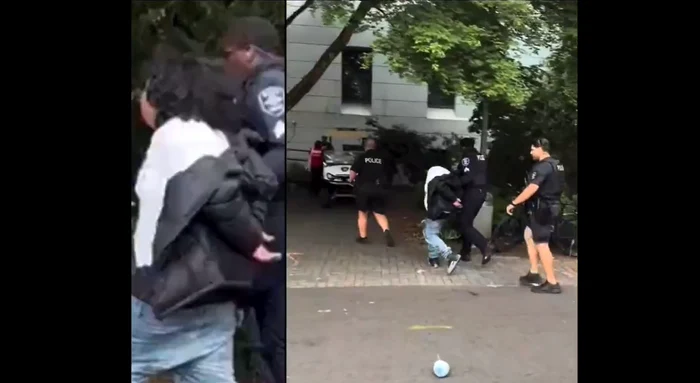 Un suspect a fost reținut. FOTO: captură video X