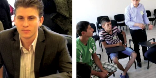 Mihai Şuştac (stânga) a refuzat să dea detalii despre cursurile ţinute de colegul său Sorin Ailenei (dreapta, în picioare)