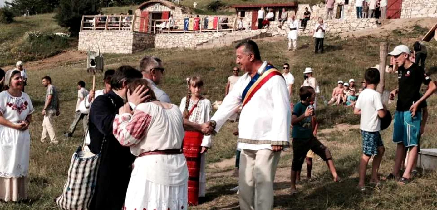 Imagine din satul dacic