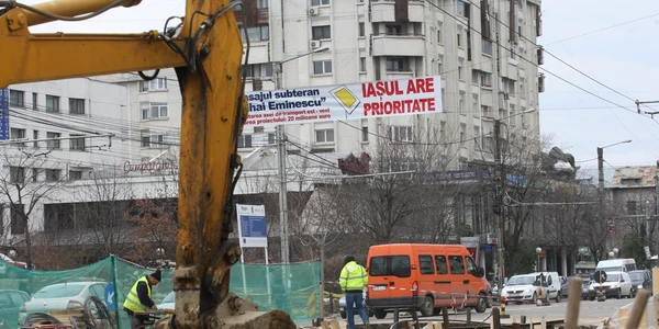 Santier bulevarul independentei iasi