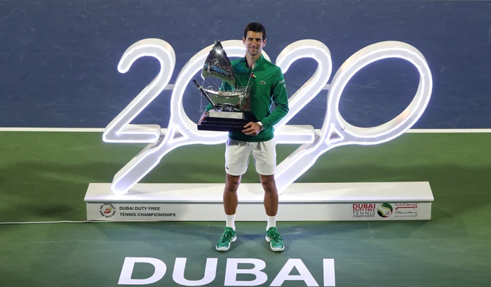 Novak Djokovic a cucerit trofeul în Dubai acum doi ani (Foto: EPA-EFE)