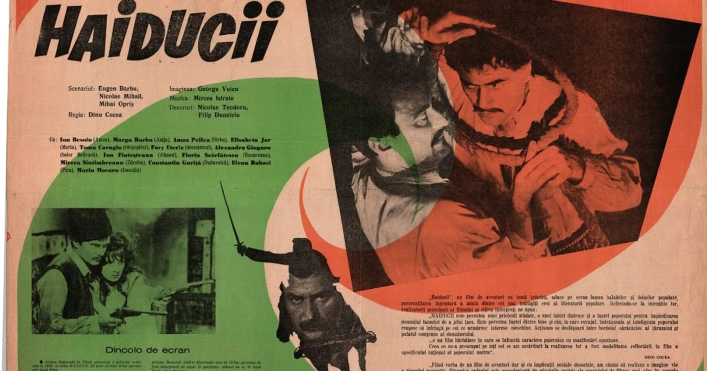 Prezentarea filmului „Haiducii“, în regia lui Dinu Cocea, ieşit pe piaţă în 1966