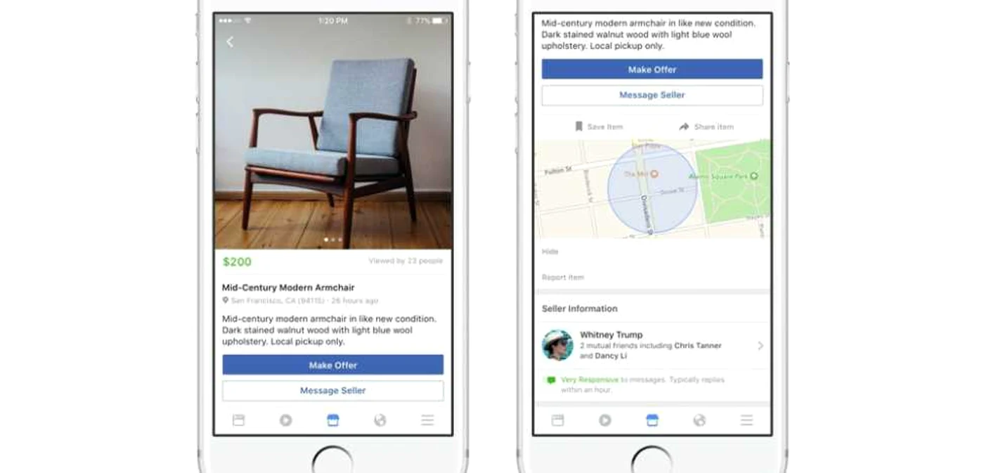 Facebook Marketplace e un concurent pentru site-uri de anunţuri.