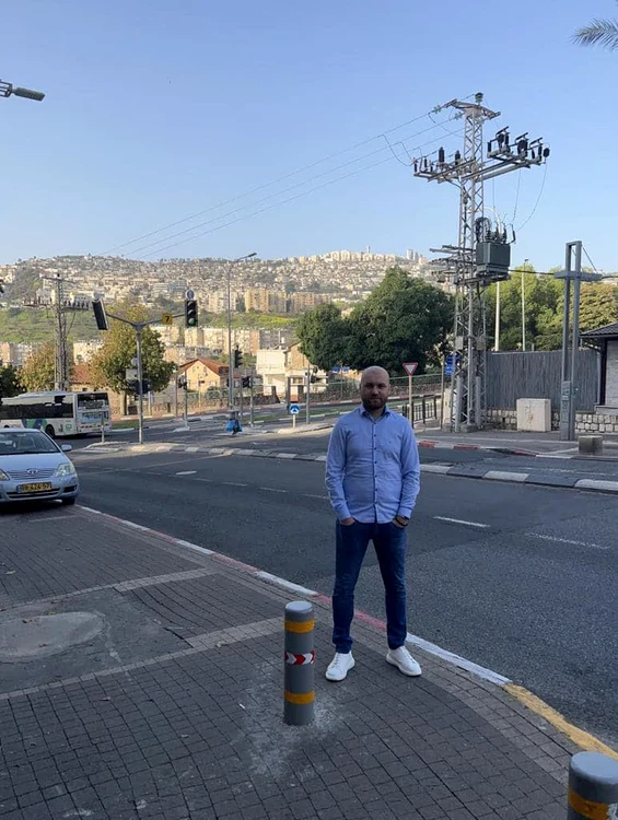 Albert Norel, în Nazaret - Israel