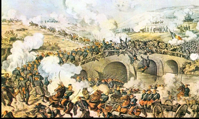 Calendar 7 noiembrie: 1877   Trupele române, comandate de colonelul George Slăniceanu, au luat cu asalt reduta otomană Rahova  jpeg