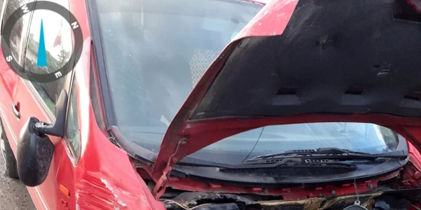 Accident în Roşiile Vâlcea - şofer cu instalaţie de carburant improvizată Foto ISU Vâlcea