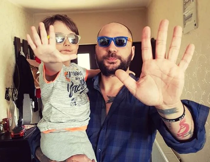 Cristi Mitrea a avut parte de prima discuție „serioasă” cu băiețelul lui, David Foto Instagram