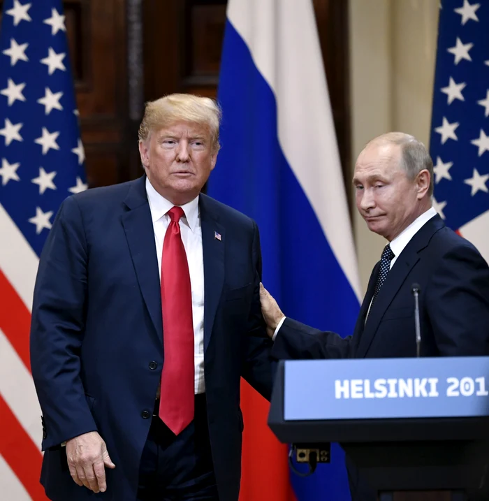 Președintele SUA, Donlad Trump și omologul său rus Vladimir Putin/FOTO:Profimedia