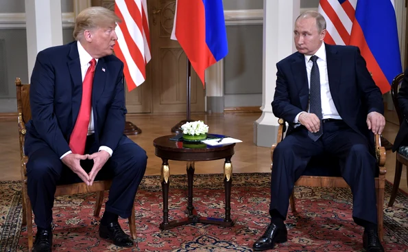 Donald Trump s-a întâlnit cu Vladimir Putin, la 16 iulie 2018 (© kremlin.ru)