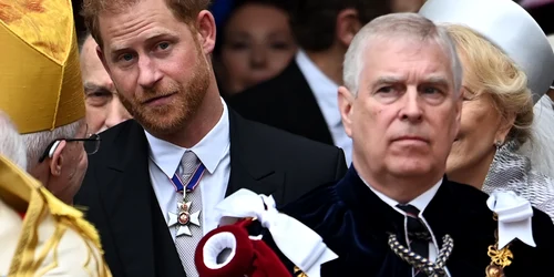 Încoronarea Regelui Charles al III-lea: prințul Harry și prințul Andrew. FOTO EPA-EFE
