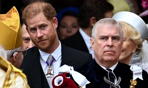 Încoronarea Regelui Charles al III-lea: prințul Harry și prințul Andrew. FOTO EPA-EFE