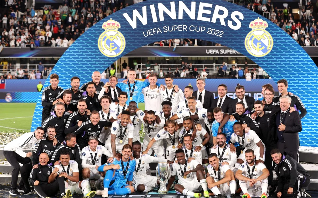 Real Madrid a început sezonul cu un nou trofeu european (FOTO: Guliver/ Gettyimages)