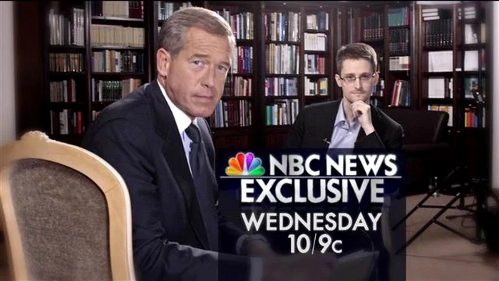 Jurnalistul Brian Williams şi Edward Snowden, pentru prima dată la o televiziune americană