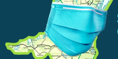 Dobrogea cu mască de protecţie coronavirus COVID-19 Sursa Asociaţia Dăruieşte Aripi