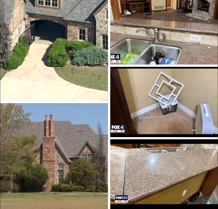 Casa devastată după petrecere FOTO: Captură Fox4