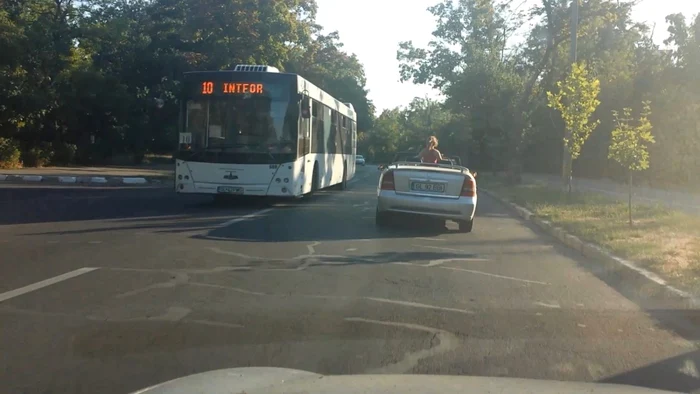 Persoana minoră nu purta centură de siguranţă. Foto: Adevărul