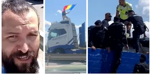 Șoferul care a blocat A1 cu TIR-ul FOTO captură video