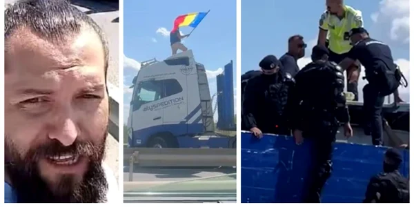 Șoferul care a blocat A1 cu TIR-ul FOTO captură video 