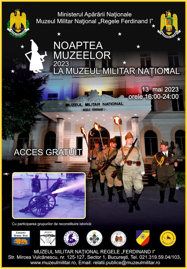 Noapte Militară la Muzeul Militar Național „Regele Ferdinand I”