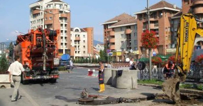 Alba Iulia: Circulaţie blocată parţial pe Calea Moţilor