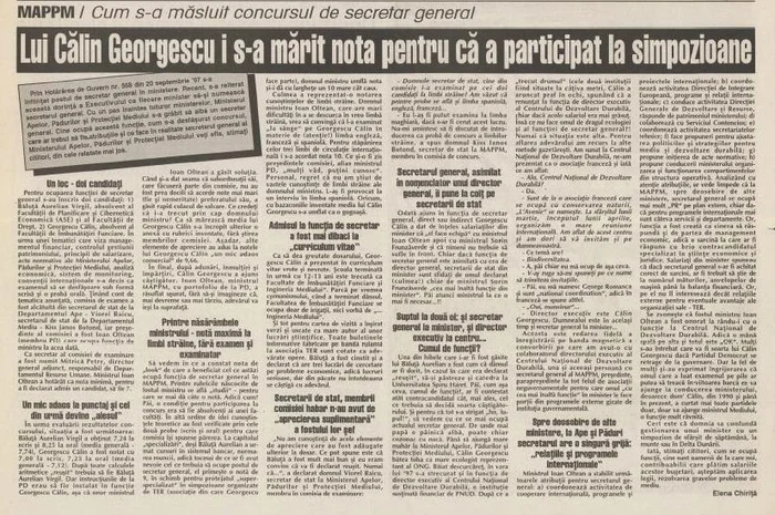 FOTO: Ziarul România liberă a tratat subiectul pe larg