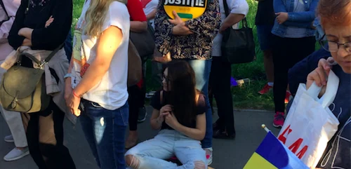 Protest pentru salvarea Parcului Tăbăcărie din Constanţa Foto Sînziana Ionescu