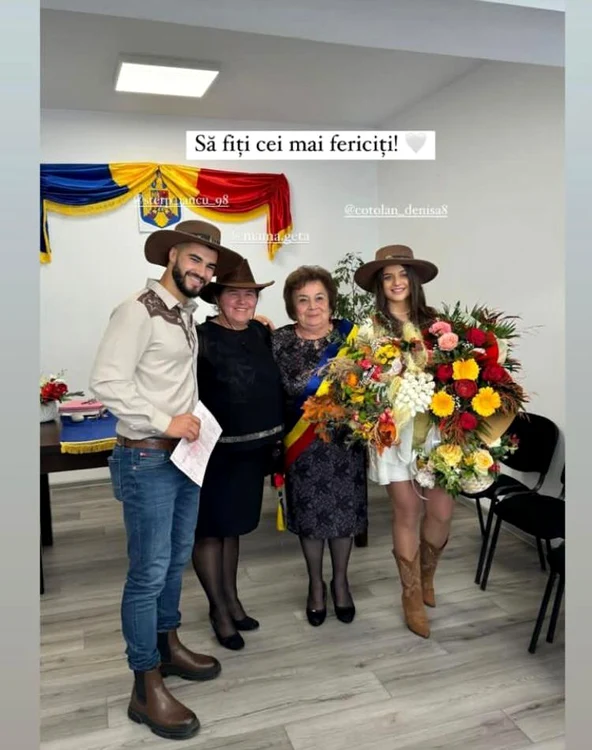 Denisa și Iancu s-au căsătorit / foto: Instagram