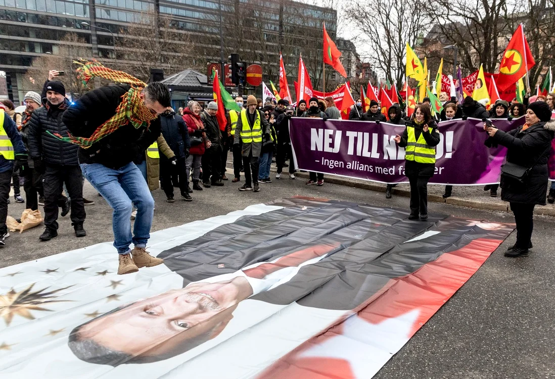 Protestele au dus la anularea vizitei ministrului suedez al Apărării în Turcia Foto: Profimedia