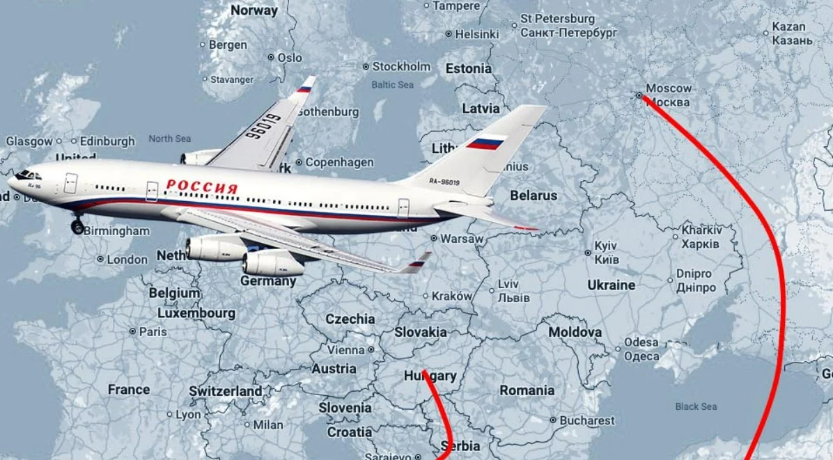 Cum ar putea ajunge avionul lui Putin în Budapesta: escortat de avioane turcești și sârbe, pe o rută de 5.000 de km
