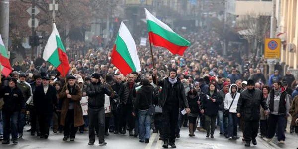 protest bulgaria adoptare euro foto X