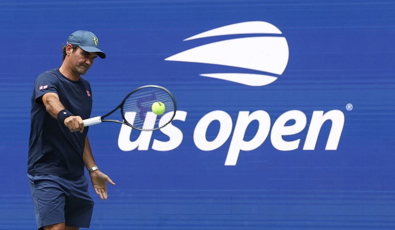 Roger Federer se pregătește de un meci demonstrativ la US Open
