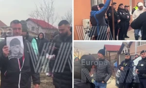 protest intr o comuna din timis dupa ce s a aflat ca copilul de 13 ani care l a ucis pe mario s a mutat intr o casa din comuna foto captura video tele europa nova png