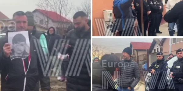 protest intr o comuna din timis dupa ce s a aflat ca copilul de 13 ani care l a ucis pe mario s a mutat intr o casa din comuna foto captura video tele europa nova png