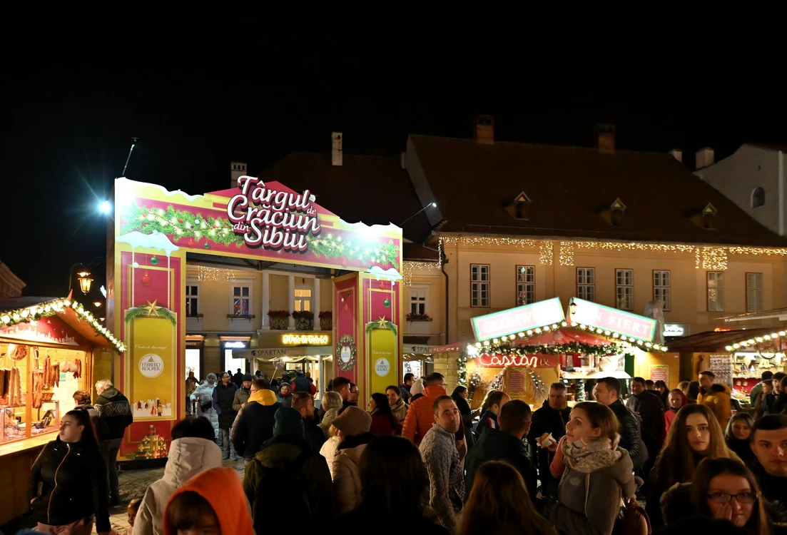 Târgul de Crăciun de la Sibiu FOTO: Primăria Sibiu