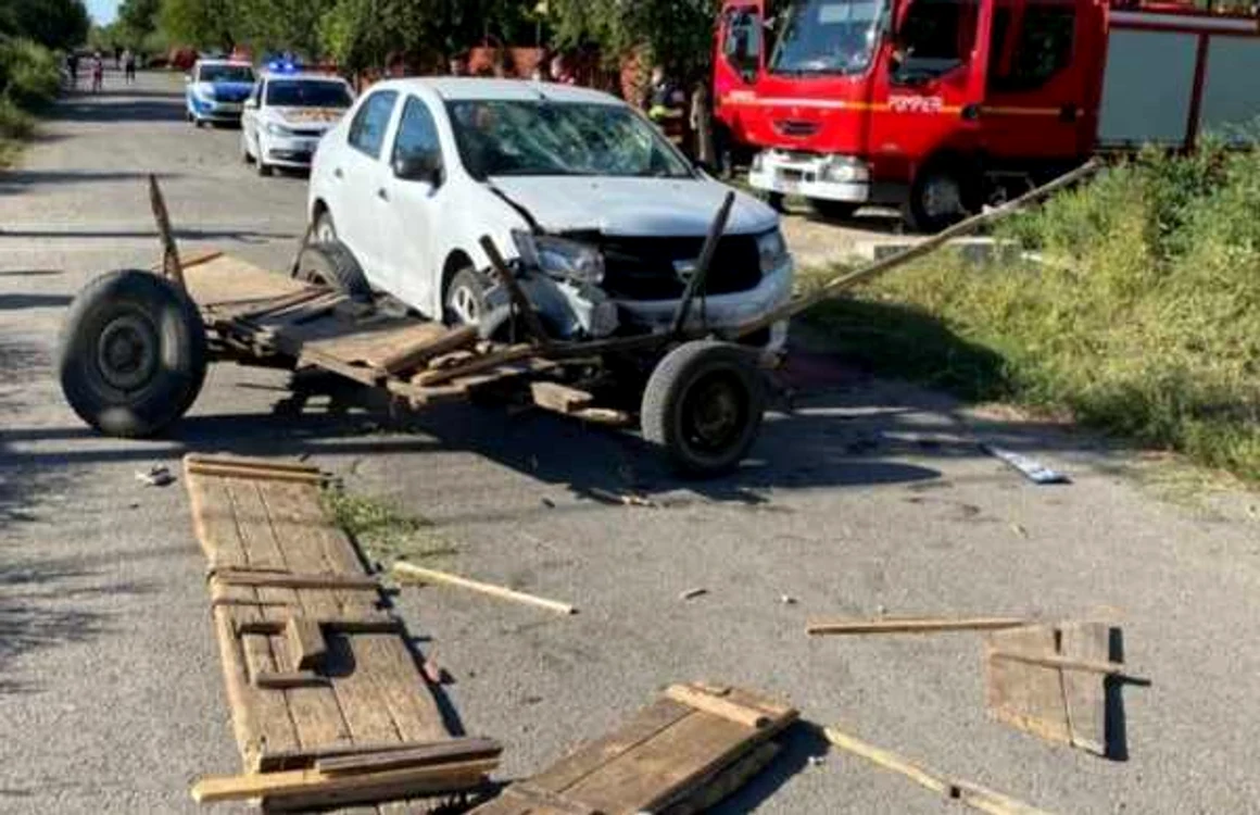 Accidentul a avut loc pe raza comunei Moviliţa FOTO IPJ Ialomiţa