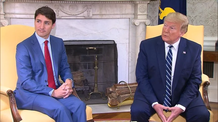 Justin Trudeau și Donald Trump/FOTO: Captură video Youtube
