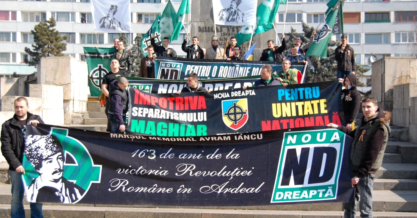 Protest noua dreaptă la Cluj-Napoca