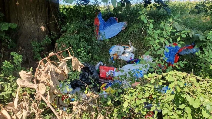 Gunoaie de pe raza comunei Dobrovăţ, Iaşi   FOTO Arhiva primarului Cătălin Martinuş