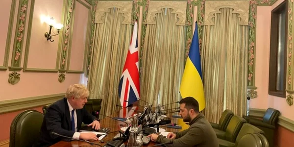 Boris Johnson la Kiev