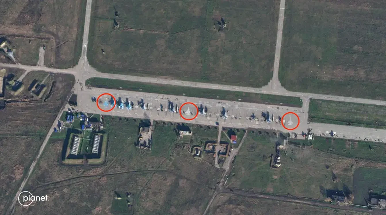 Baza Primorsko-Akhtarsk la 28 decembrie 2023 FOTO: Planet Labs PBC