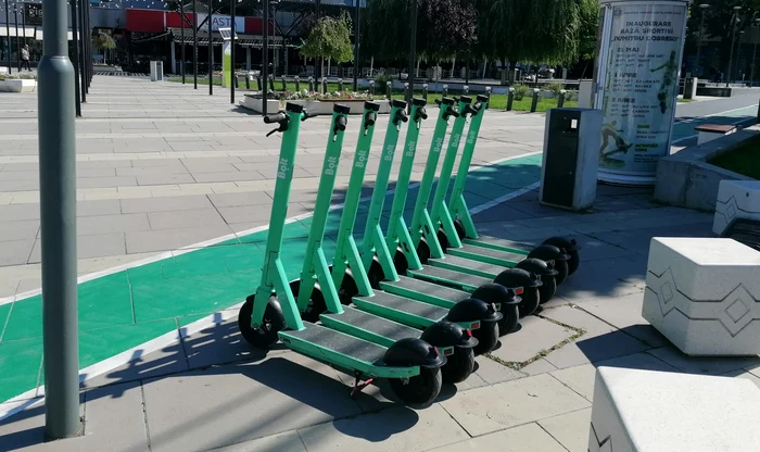 Trotinetele electrice, interzise în weekend în parcuri și în centrul unui oraș din România