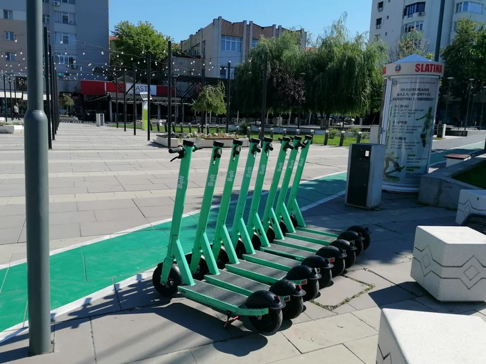 Serviciul de închiriere are mai puțin de trei luni vechime în Slatina FOTO: A.M.
