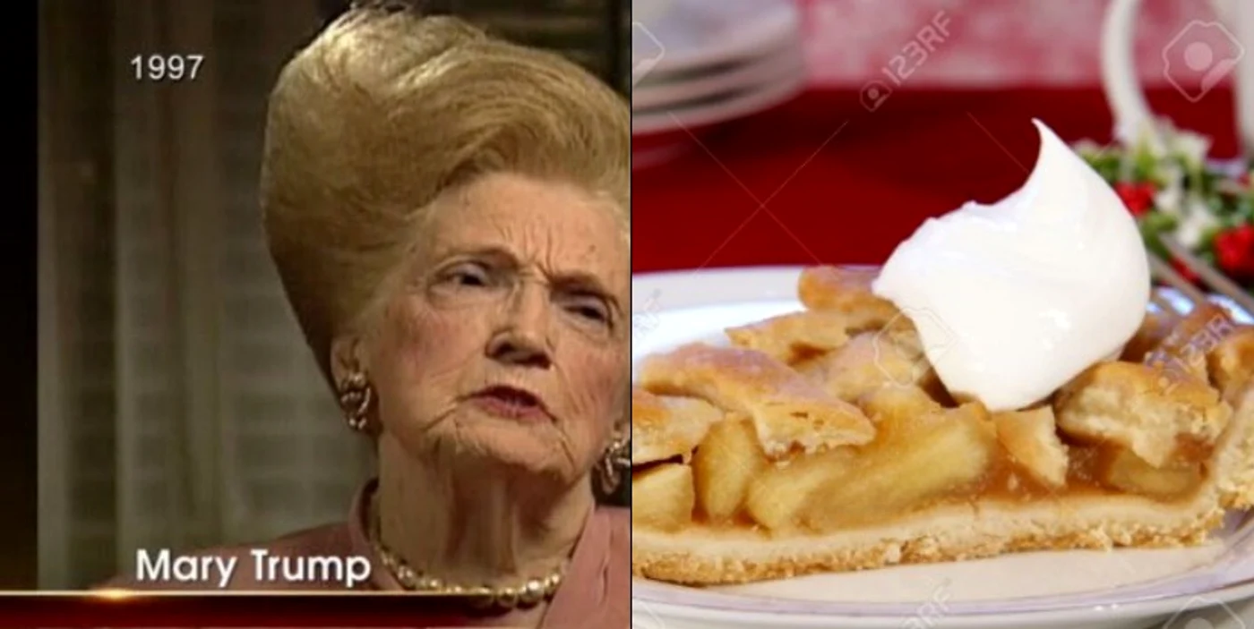 "Care arată mai bine? Mama lui Donald Trump sau această glazură cu frișcă?"