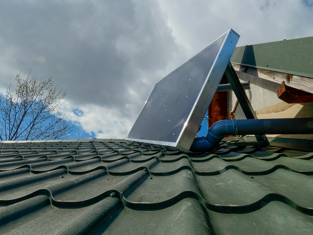 Panou solar aer cald. FOTO Florian Ispas