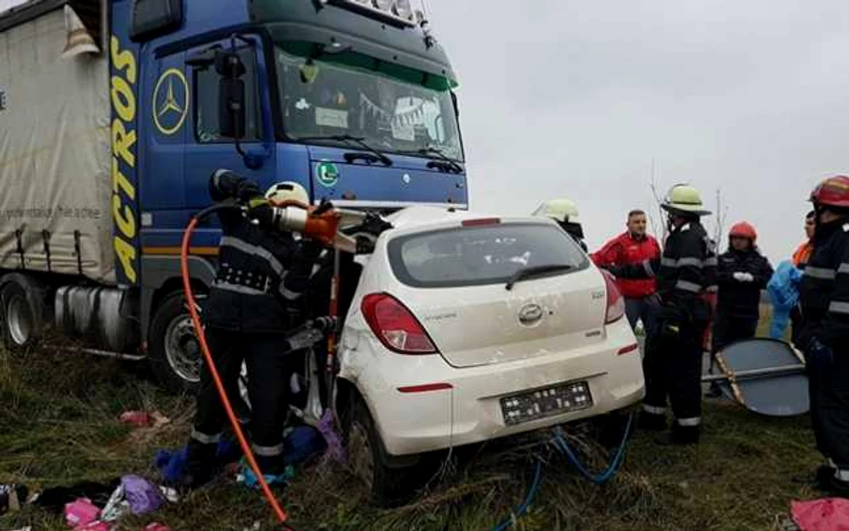 Accident cu trei morţi în judeţul Timiş FOTO ISU Timiş/Facebook